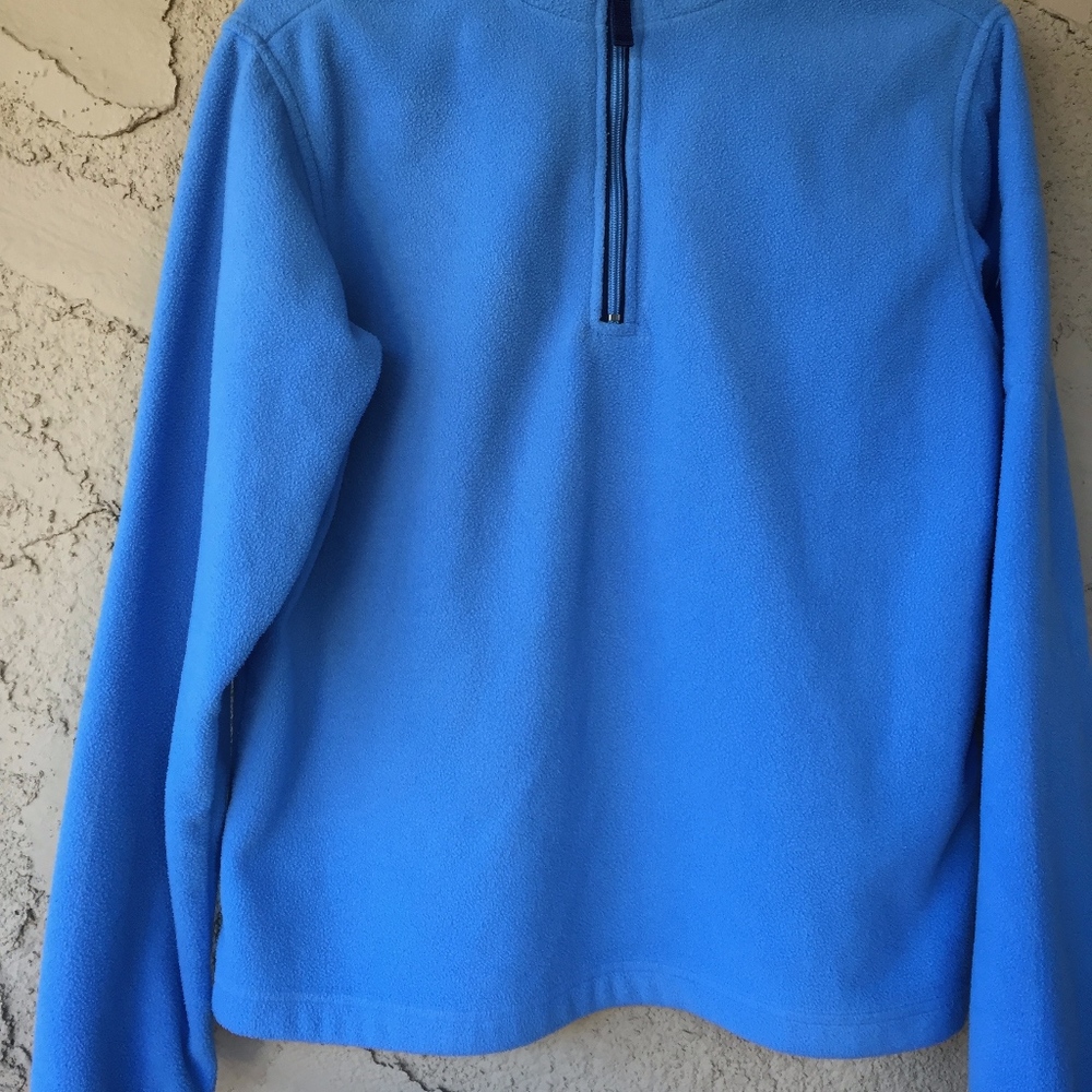 nice blue half-zip comfy warm top